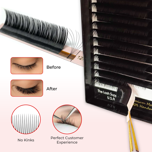 Magic Lash (Easy Fan - Self Fanning Lashes) - C - 9mm