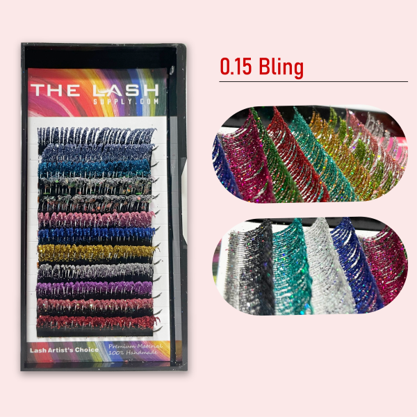 0.15 Spikes / 0.15 Bling - CC - Mixed length - Bling Mixed Color