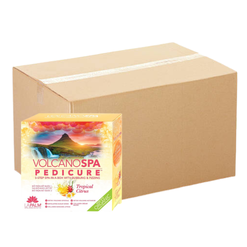 La Palm Volcano Deluxe Pedicure 5 Step - Tropical Citrus - Case of 36