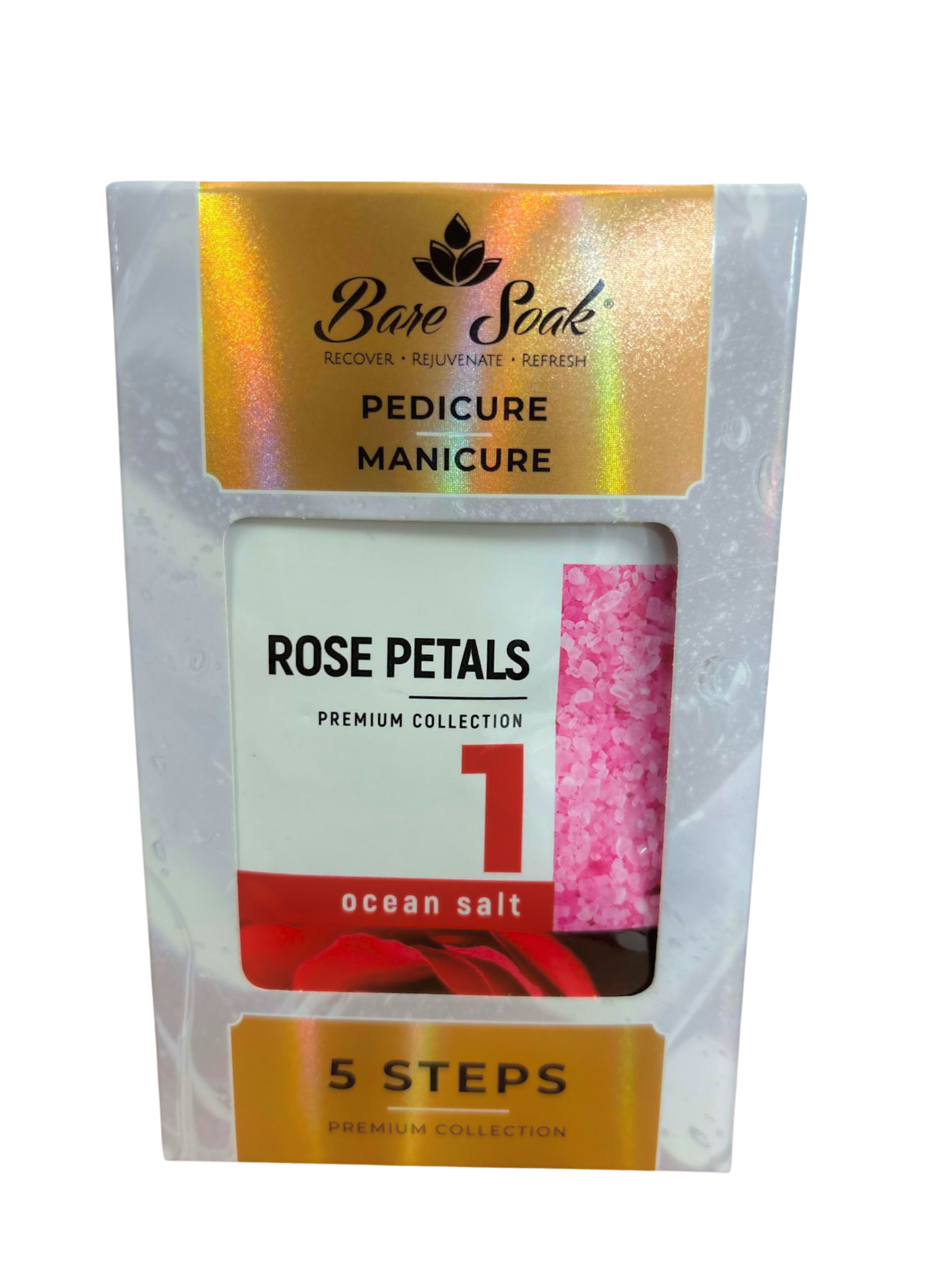 NuRevolution Deluxe 5 Steps Pedicure - Rose Petals