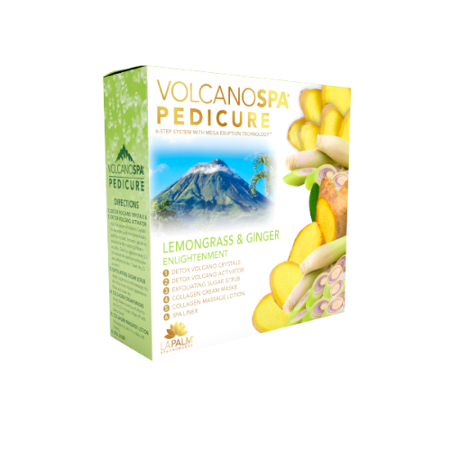 La Palm Volcano Deluxe Pedicure 6 Step - Lemomgrass & Ginger - Case of 36