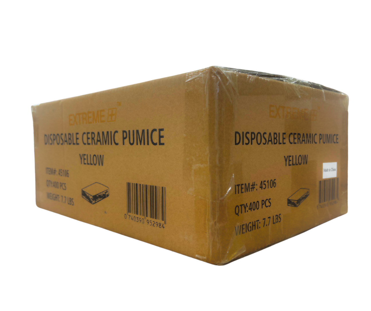 Extreme+ Disposable Pumice Stone - Yellow - Case of 10