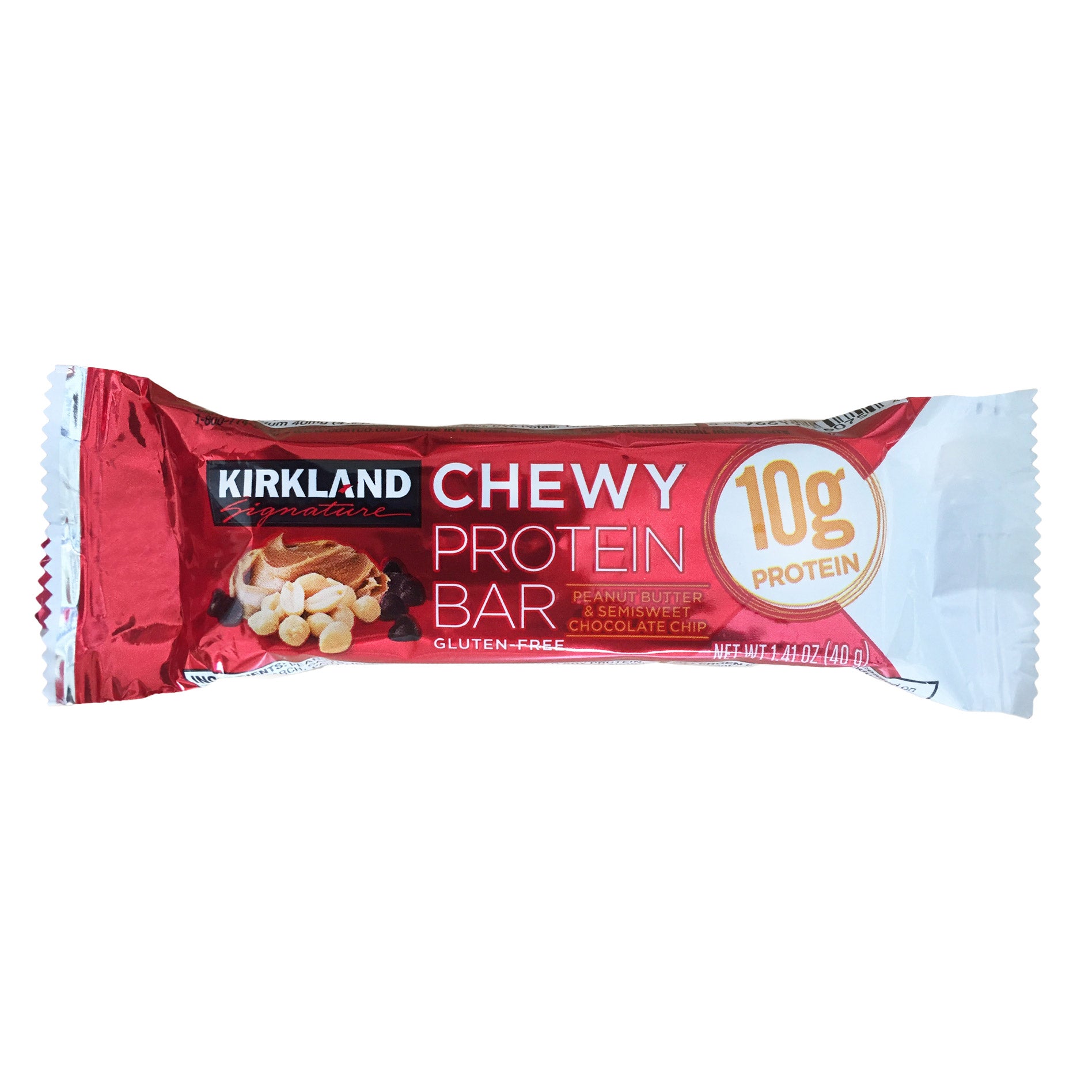 Chewy Protein Bar, Peanut Butter & Semisweet Chocolate Chip, 1.41 Oz, 42-Count