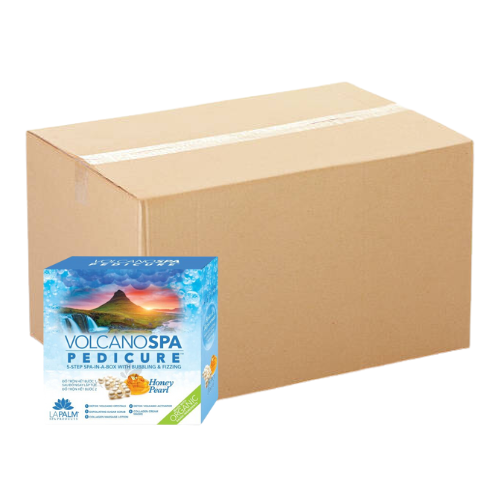 La Palm Volcano Deluxe Pedicure 5 Step - Honey Pearl - Case of 36