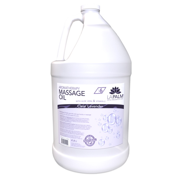 La Palm - Massage Oil - Clear Lavender - Case of 4