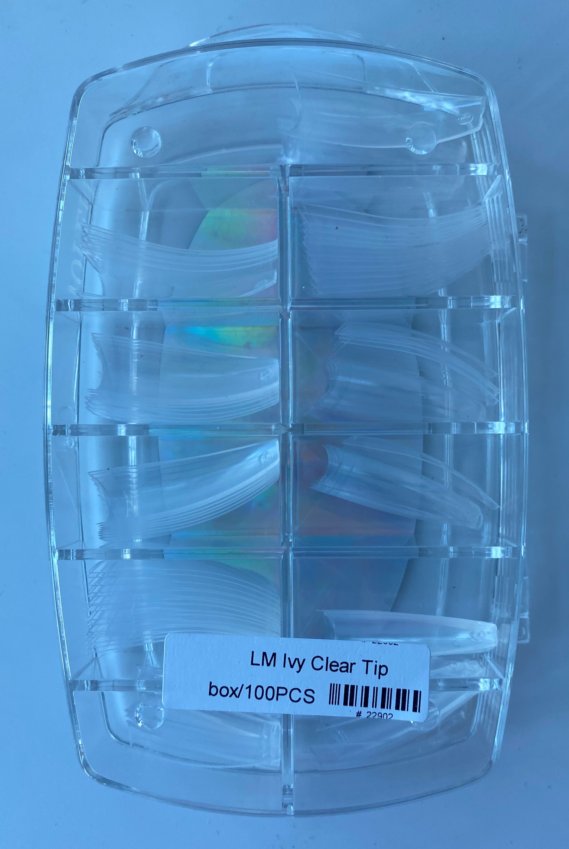 Lamour IVY Coffin Clear Tips - 100ct