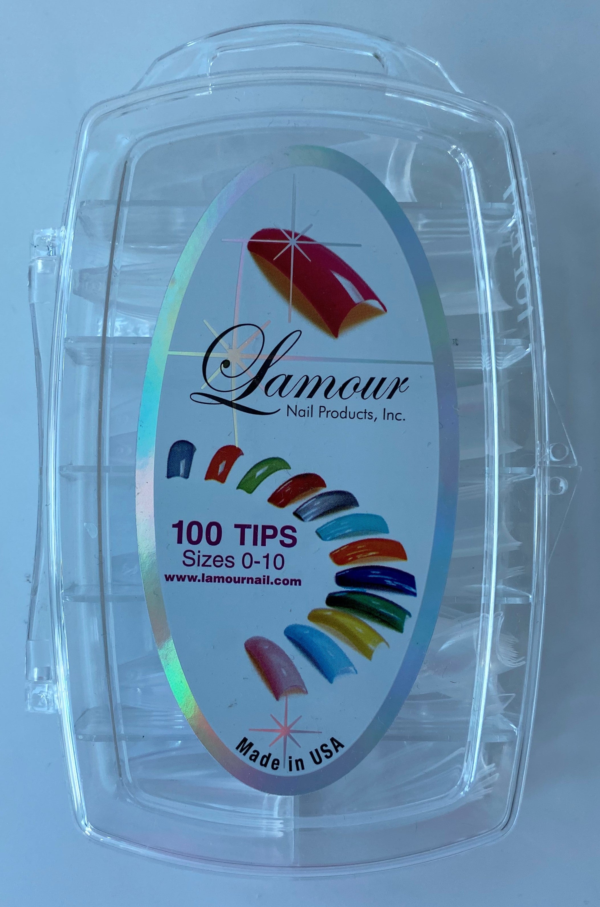 Lamour IVY Coffin Clear Tips - 100ct
