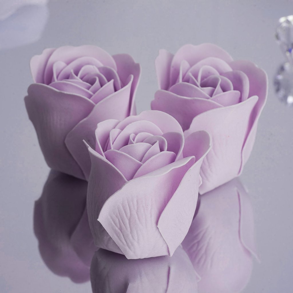 HappyFeet Petal Rose Flower Soap for Spa - Lavender - Case of 20 boxes
