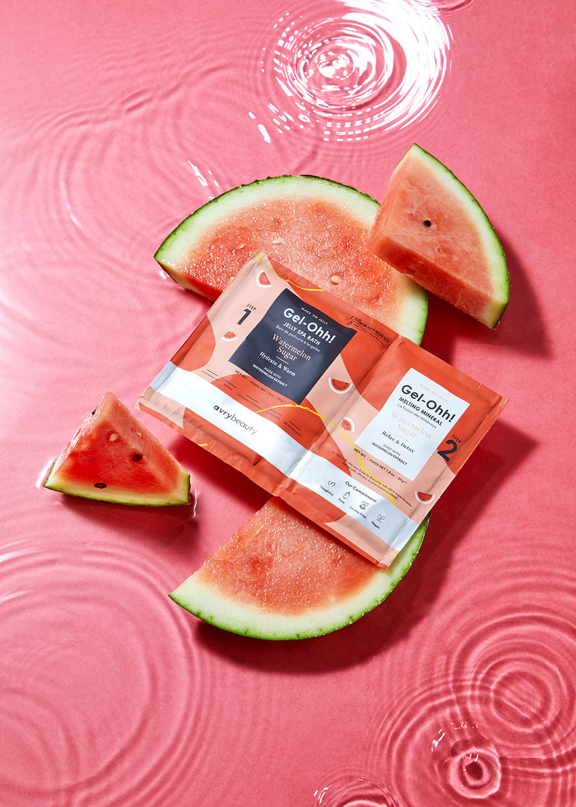 Avry Beauty Gel-Ohh Jelly Spa Bath - Watermelon - Box of 30