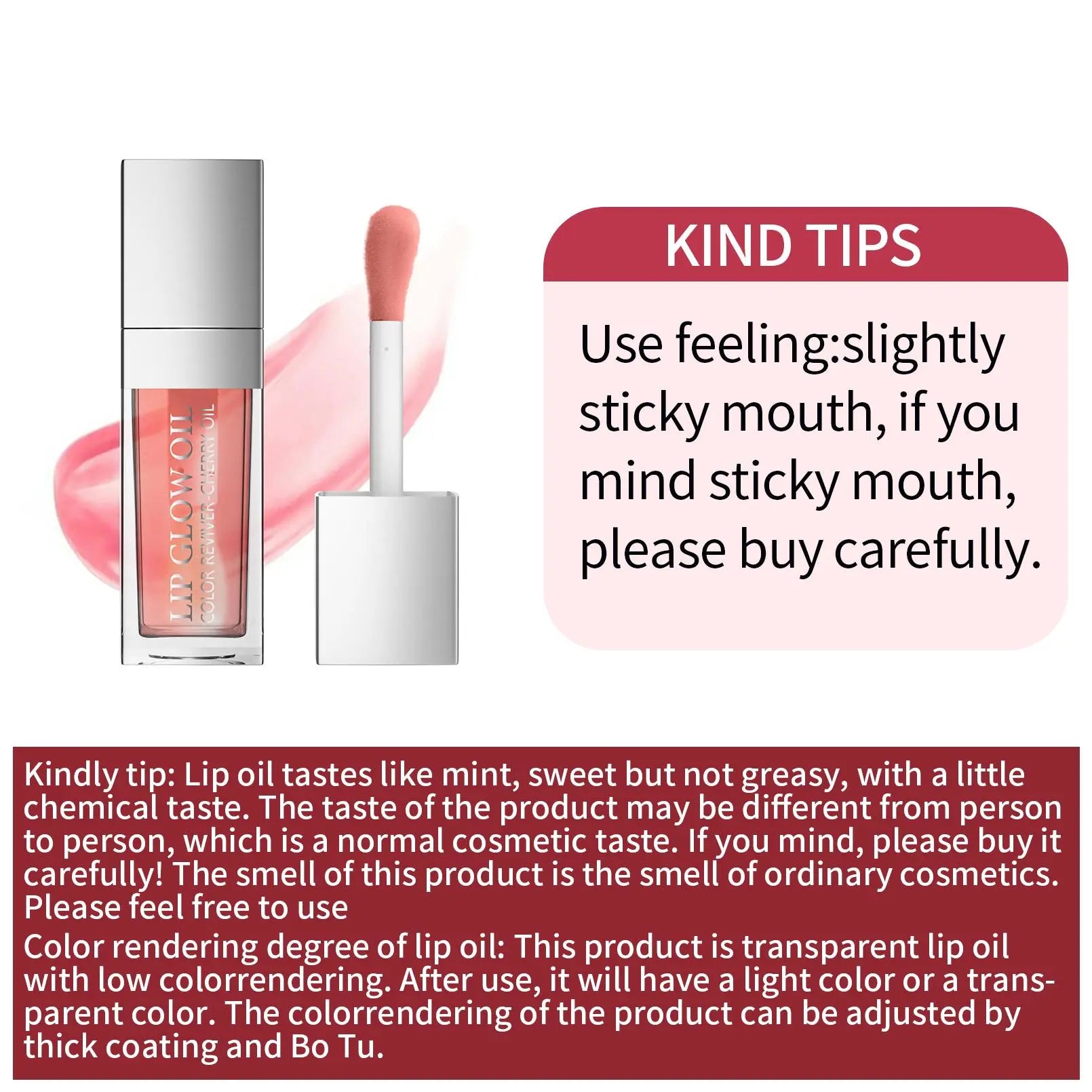 Spring Juicy Lip Gloss, Moisturizing Transparent Makeup Mirror Lip Oil, Glossy Lip Balm, Hydrating Lip Care Moisturizer for Girls Women Music Festival Makeup, Hydrate Cosmetic Gift, Lip Care Lip Moisturizer