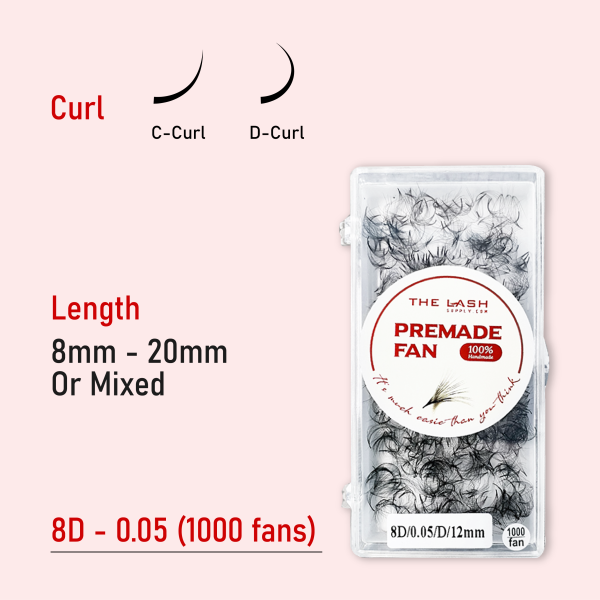 8D 0.05 (1000 fans - Bulk) - C - 11mm