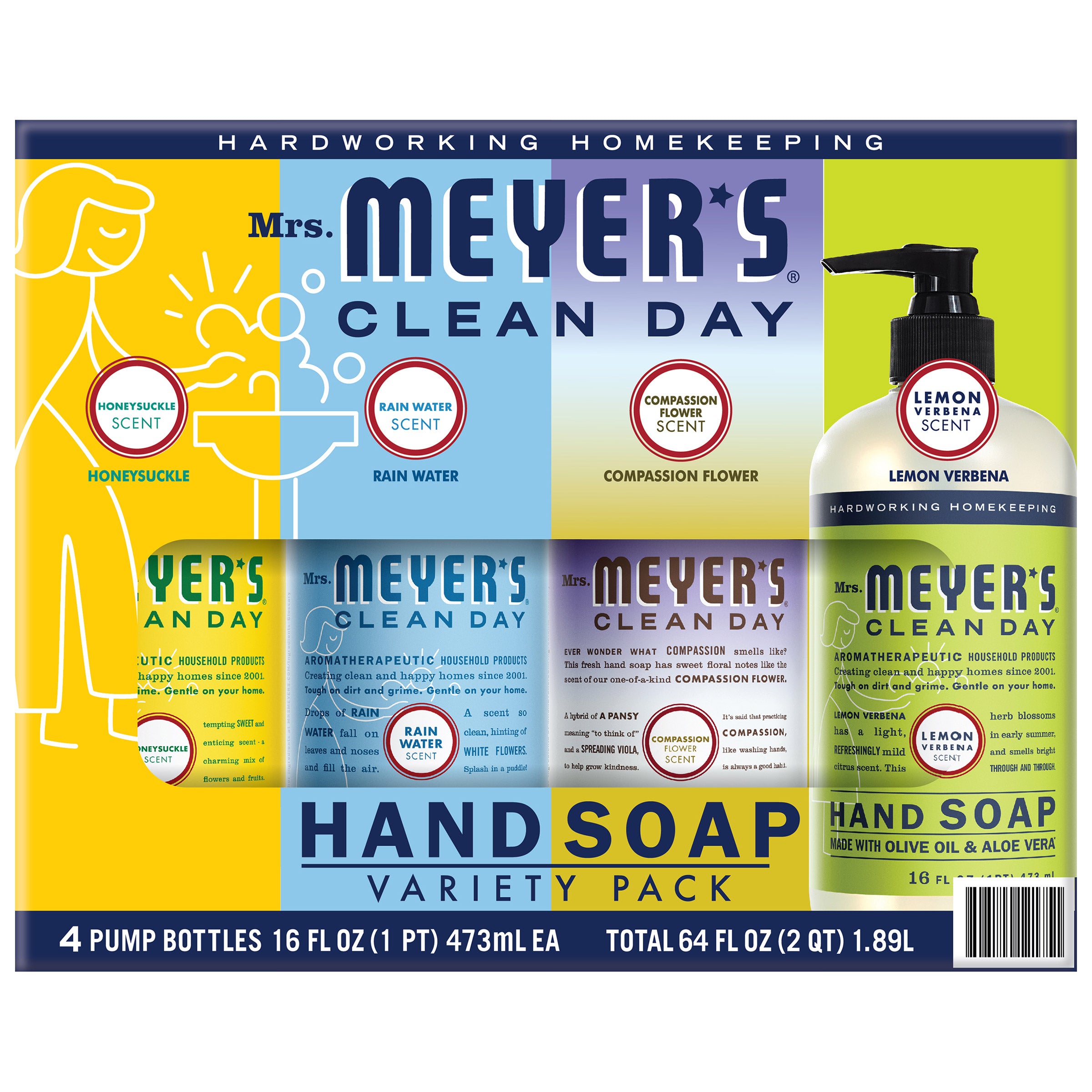 Clean Day Hand Soap, 16 Fl Oz - Set of 4