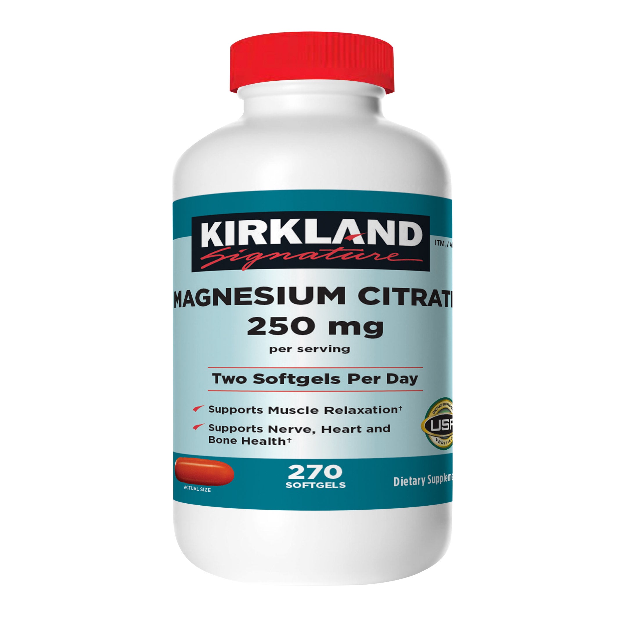 Magnesium Citrate 250Mg, 270 Softgels