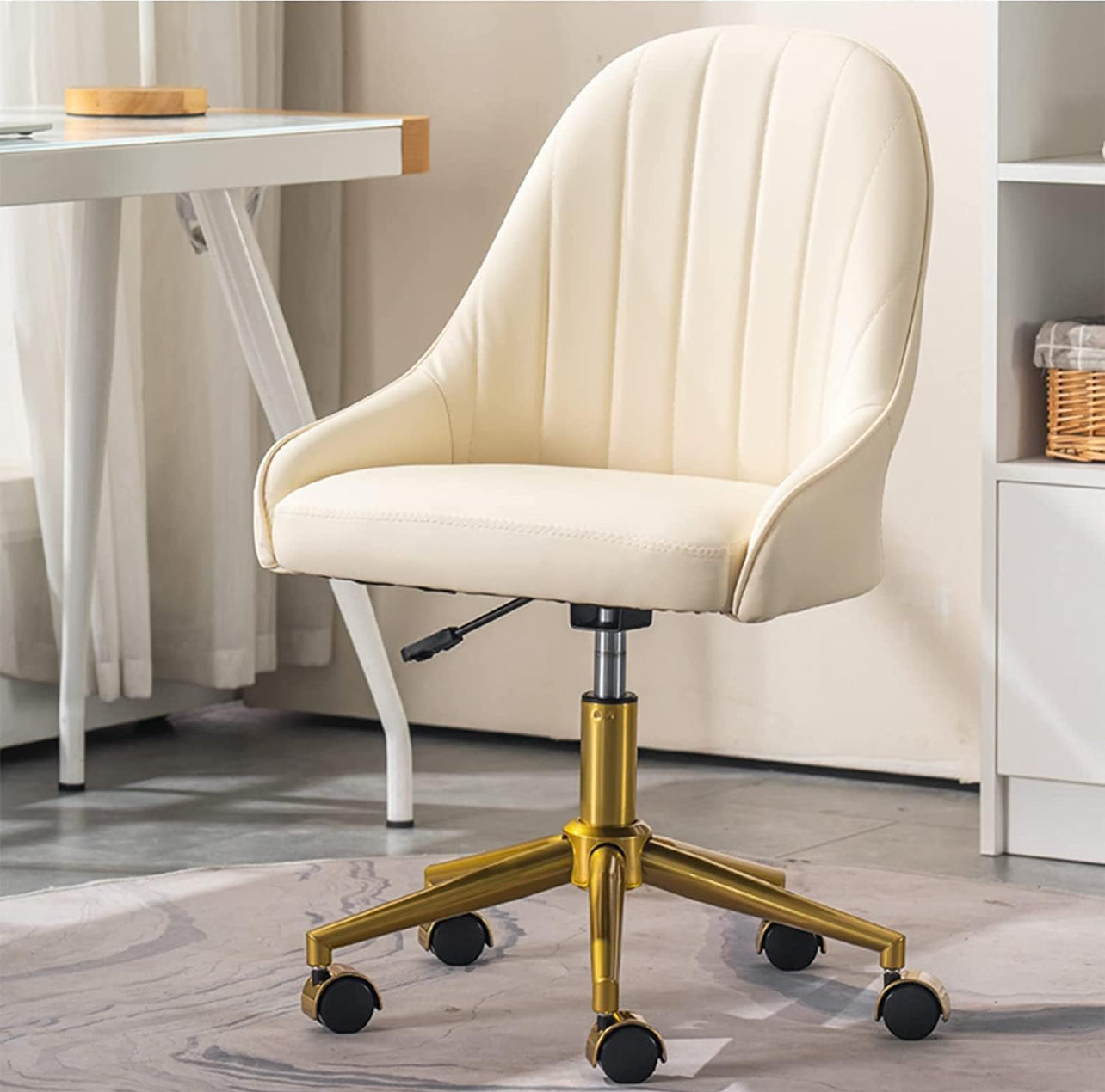 Velvet Customer Pedicure Stool - Cream