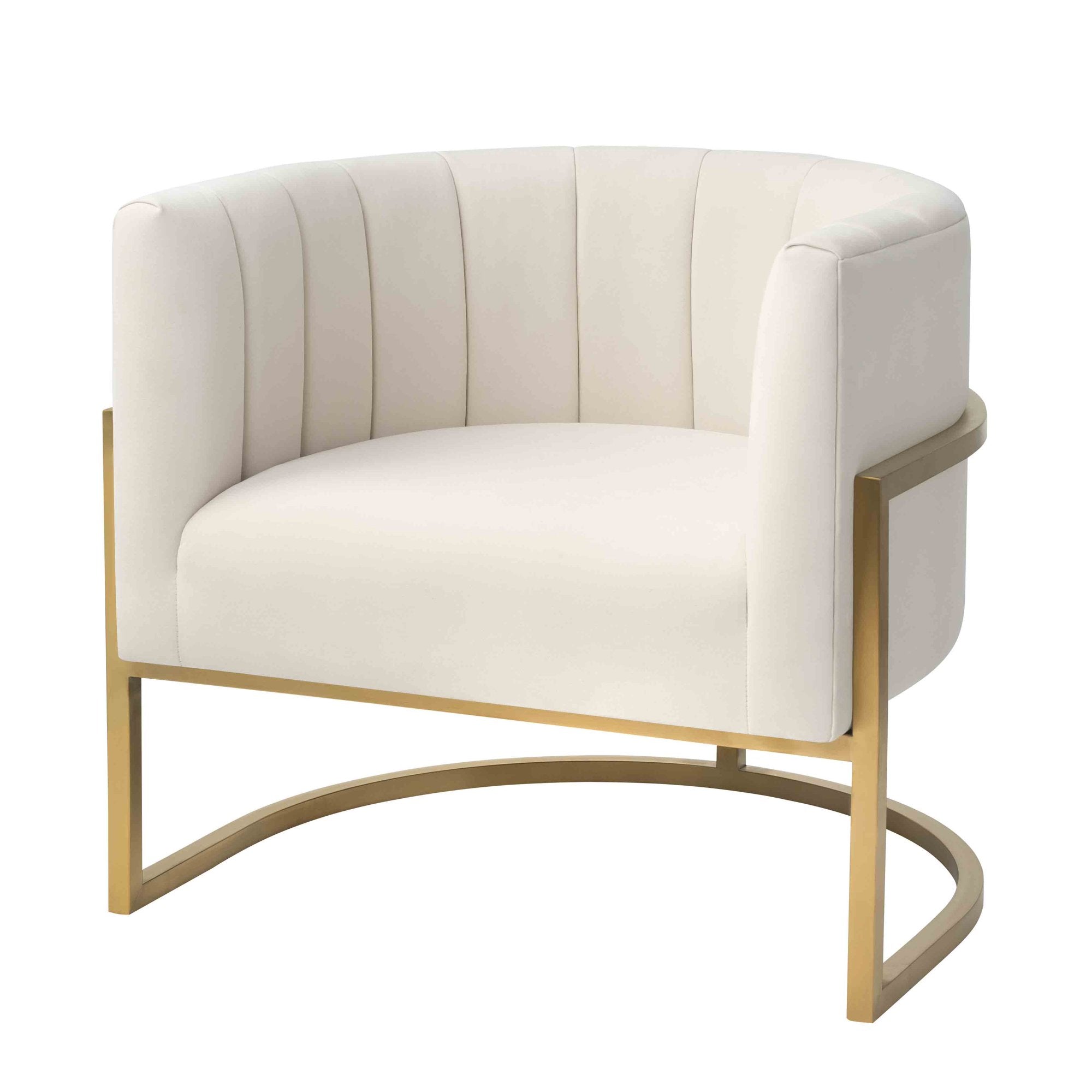 Velvet Customer Pedicure Chair - Cream