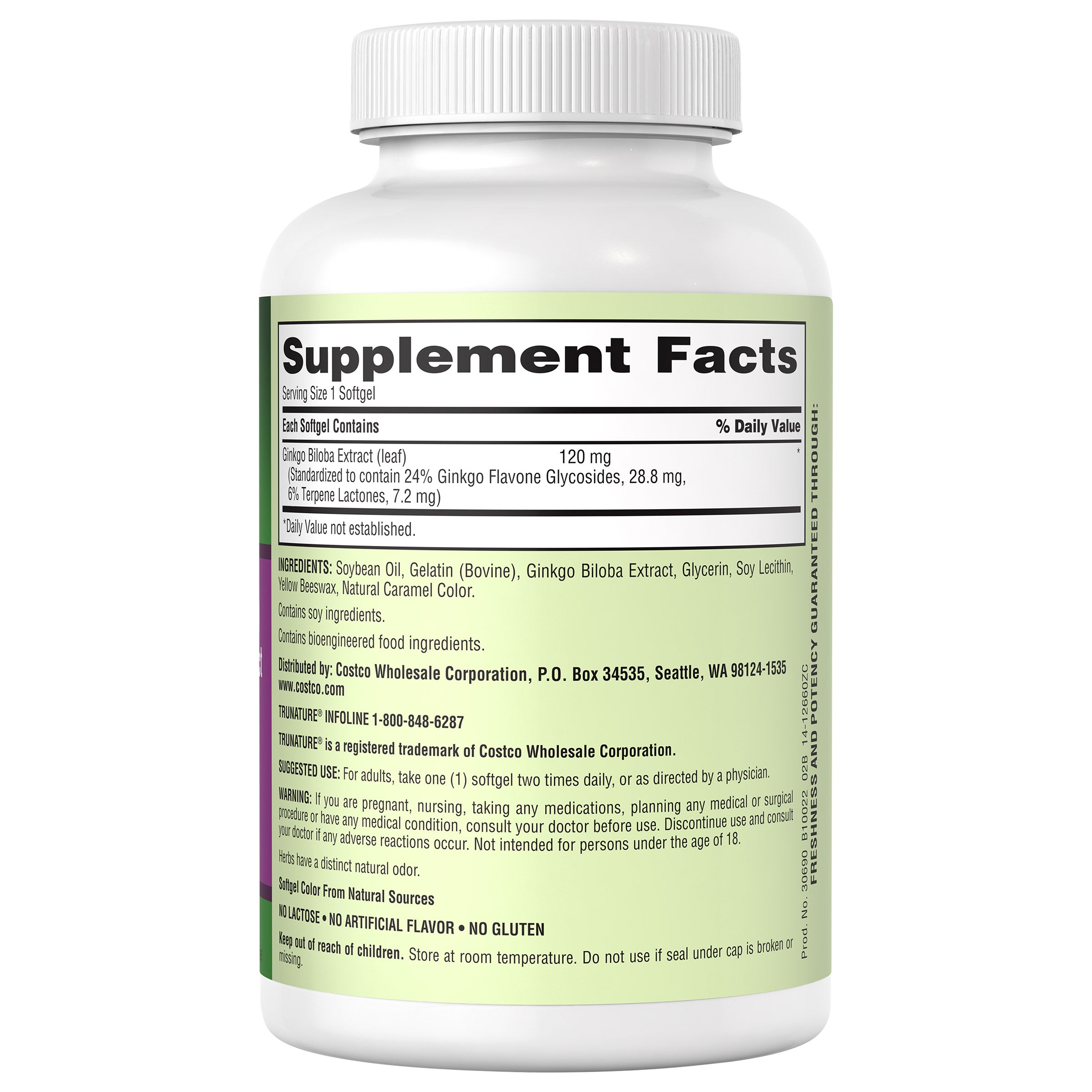 Ginkgo Biloba, 340 Softgels