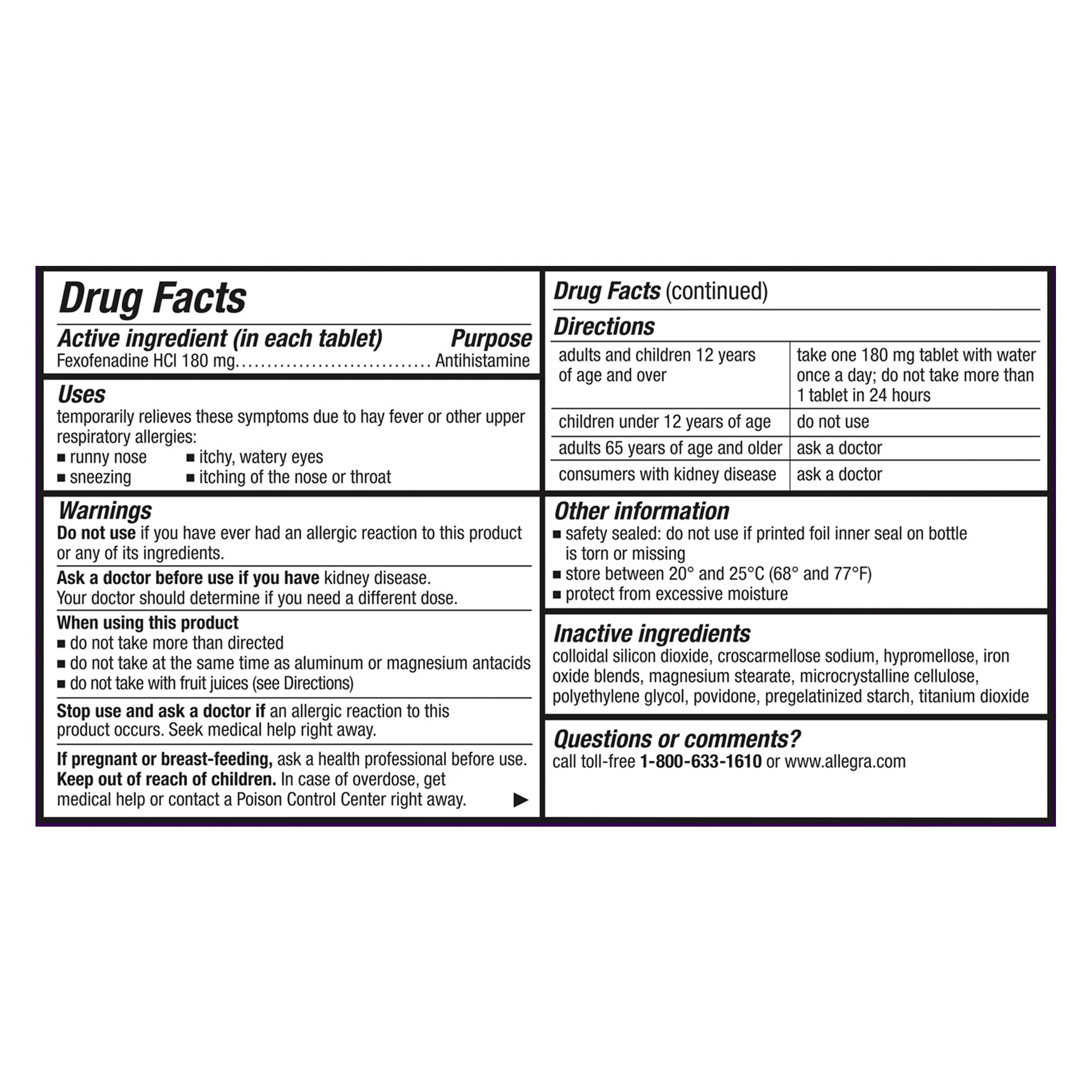 Allergy Non-Drowsy, 110 Tablets