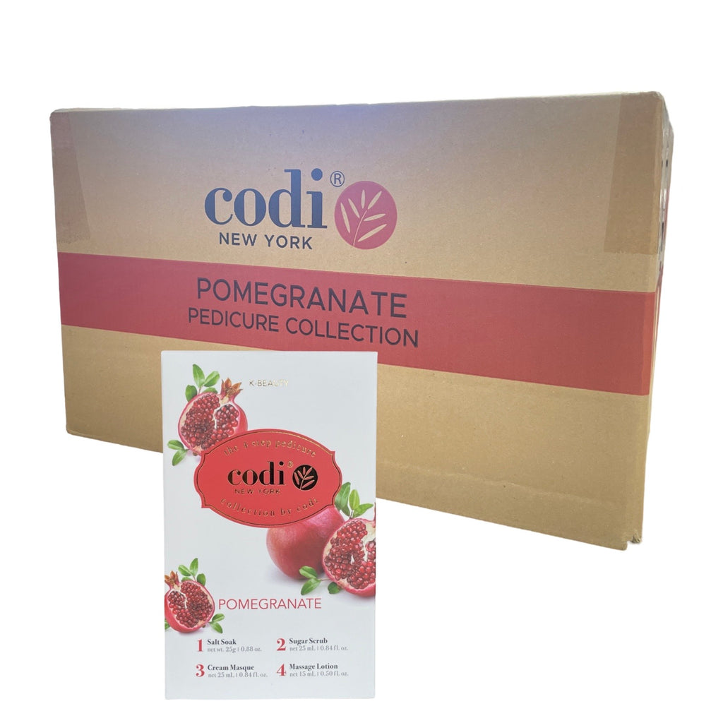 Codi K-Beauty Premium Pedicure Collection Deluxe 4 Steps - Pomegranate - Case of 120