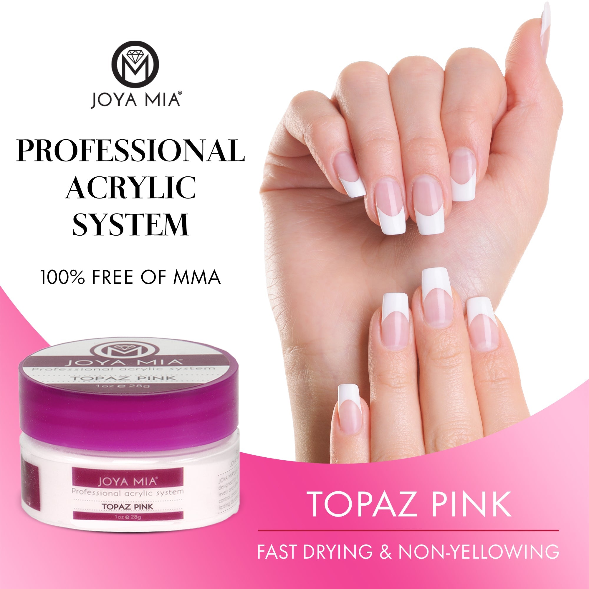 Acrylic Powder - Topaz Pink - 1oz - 32oz