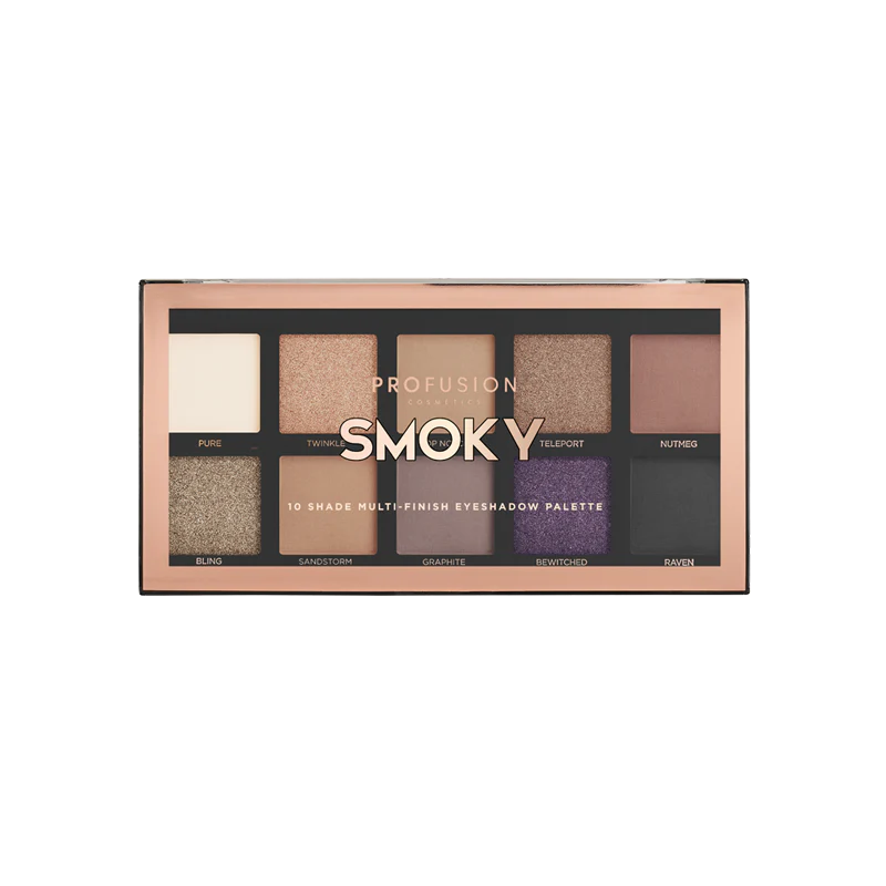 Smoky 10 shade palette