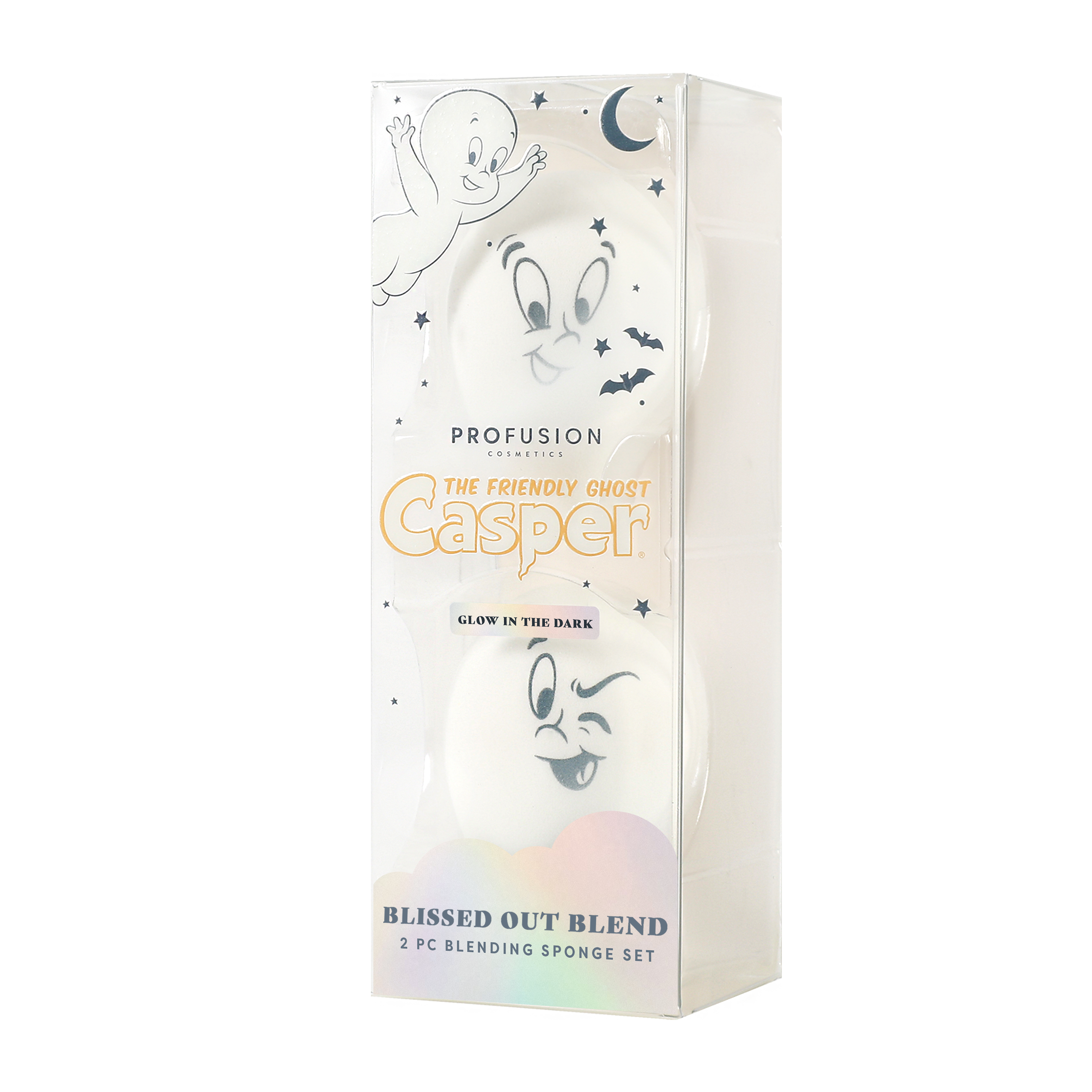 Casper The Friendly Ghost | Blissed out Blend Glow In The Dark 2 PC Blending Sponge Set