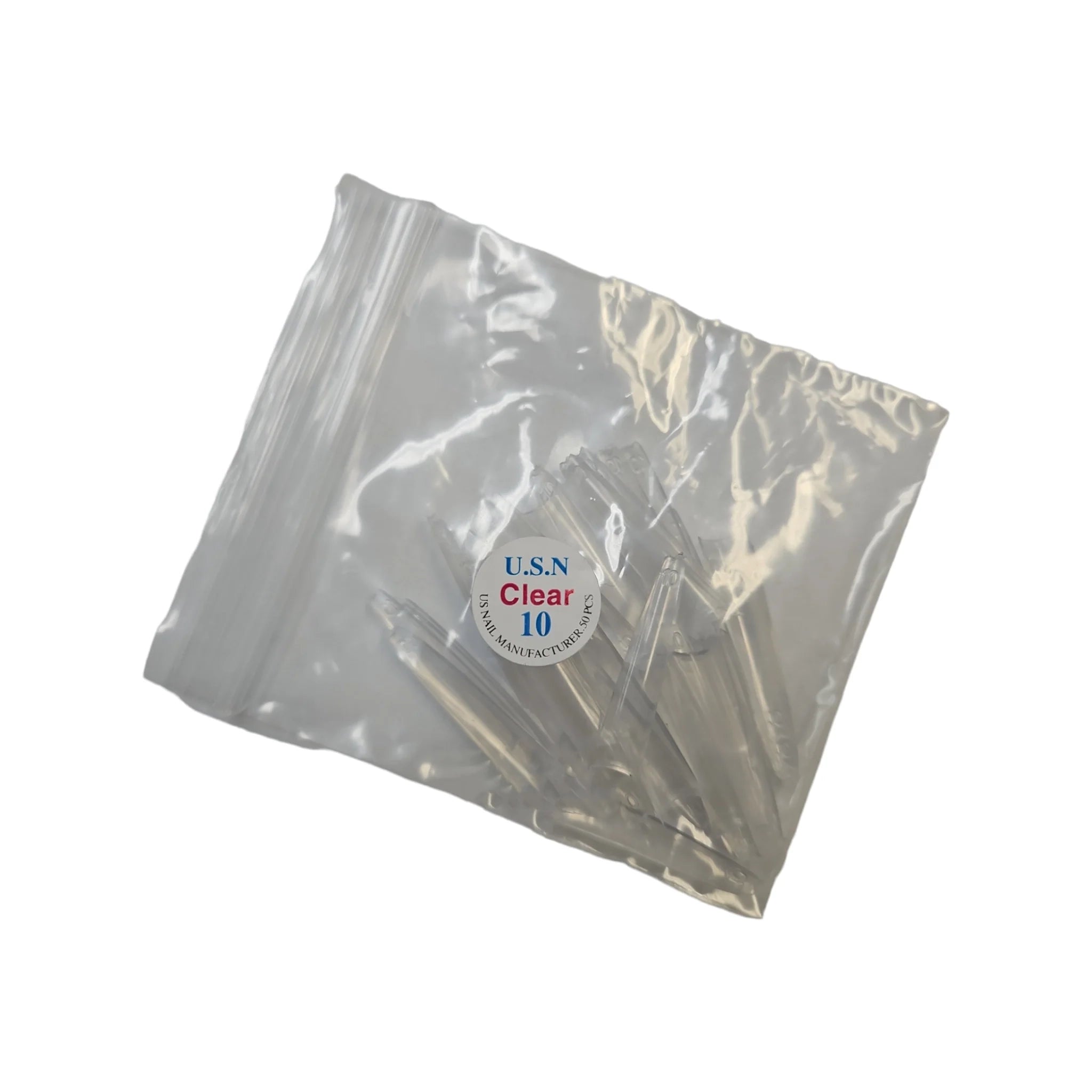 USN Straight Coffin Clear Tip #10