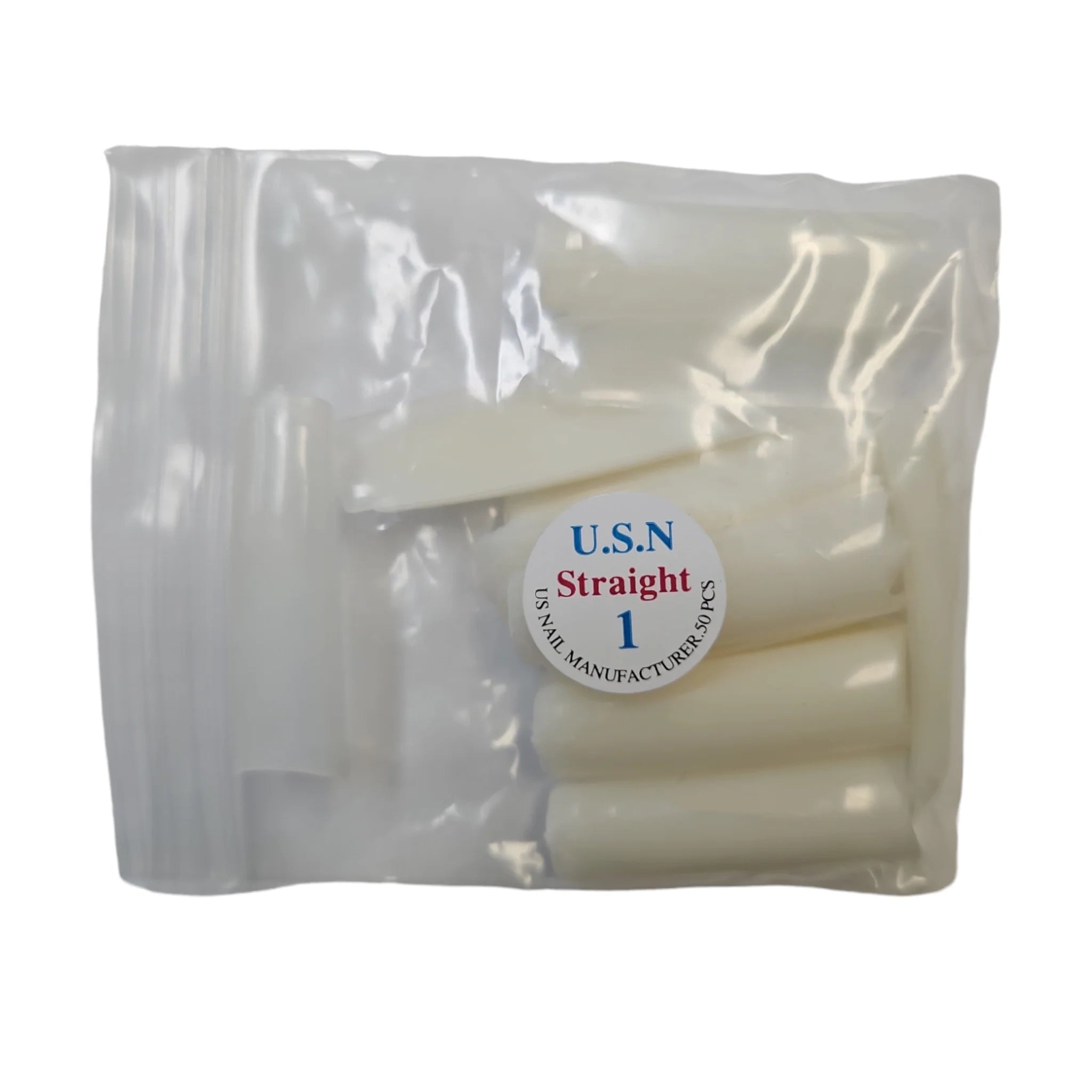 USN Nails Straight Natural Tip #1