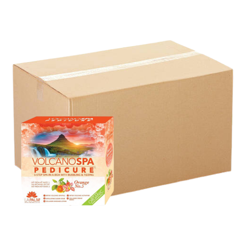 La Palm Volcano Deluxe Pedicure 5 Step - Orange No.5 - Case of 36