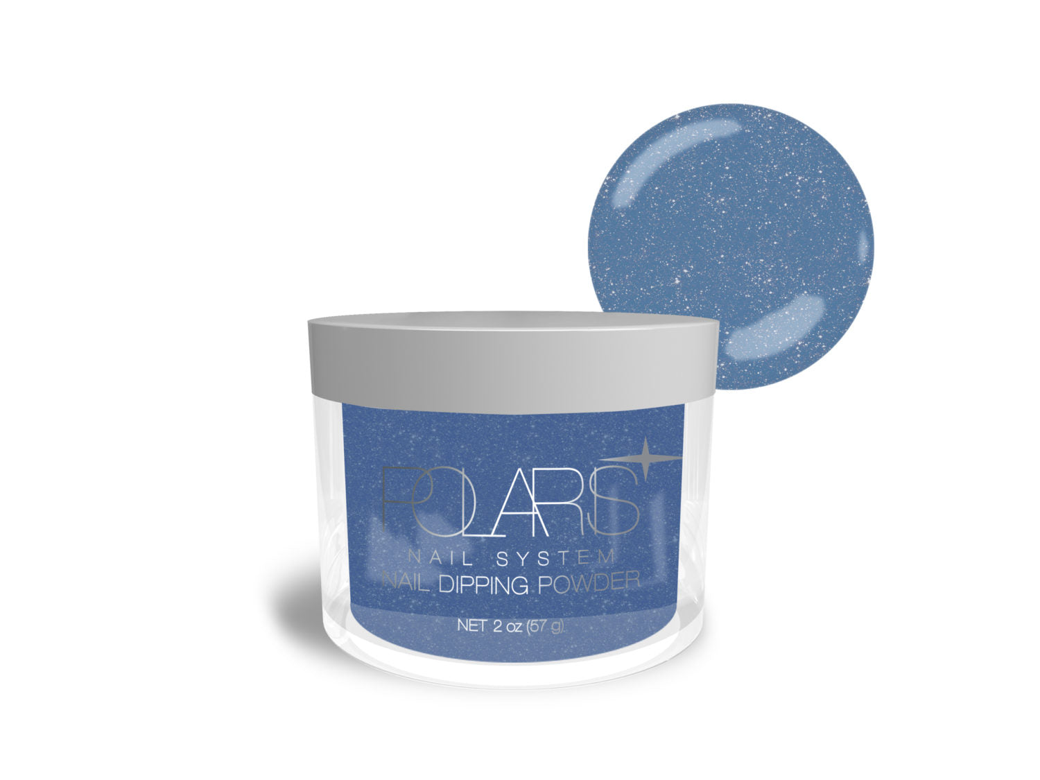 Polaris Dipping Powder 2 oz - #001 - Metallic Light Blue