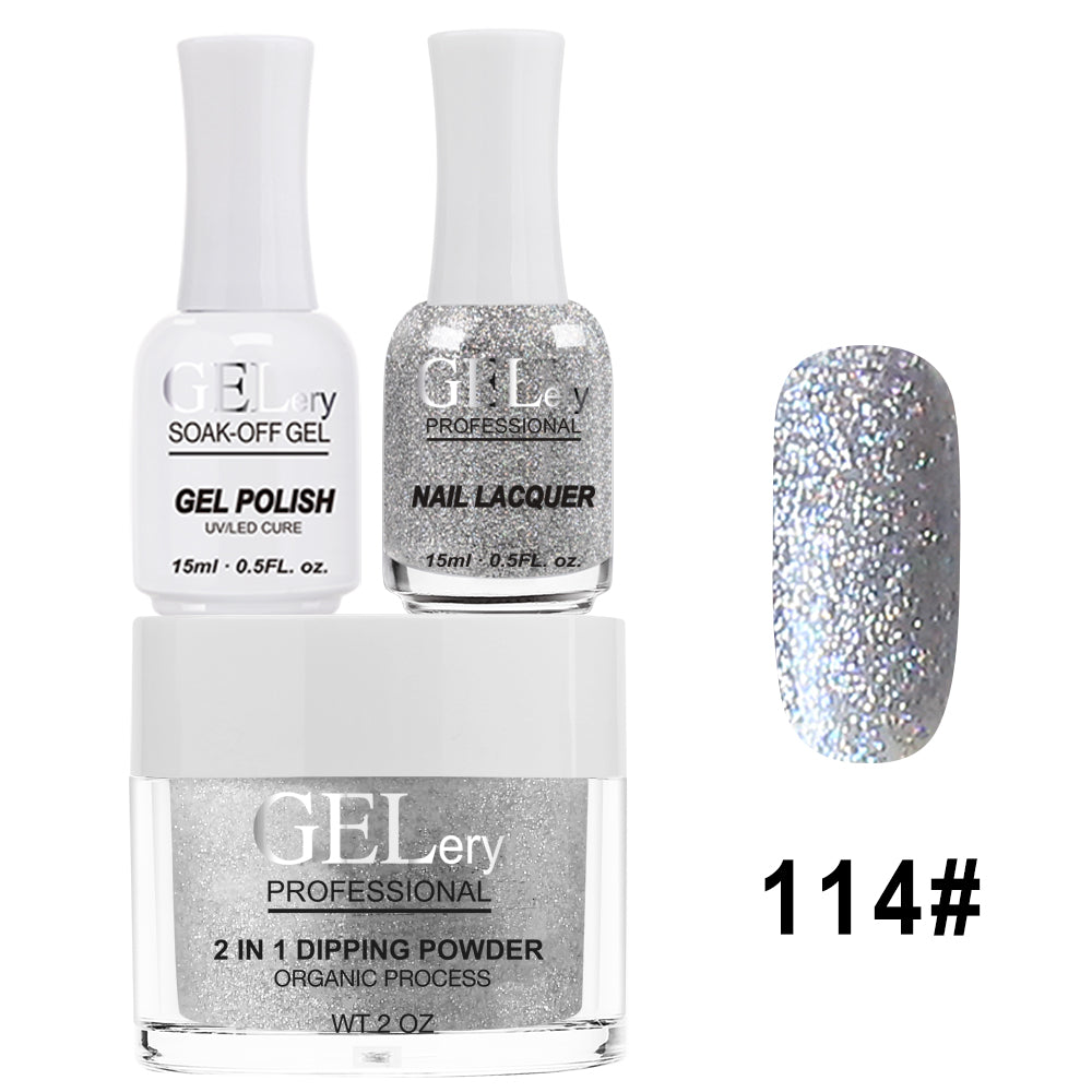 GELery 3 in 1 Trio Set - Gel, Lacquer, & Dip - #114