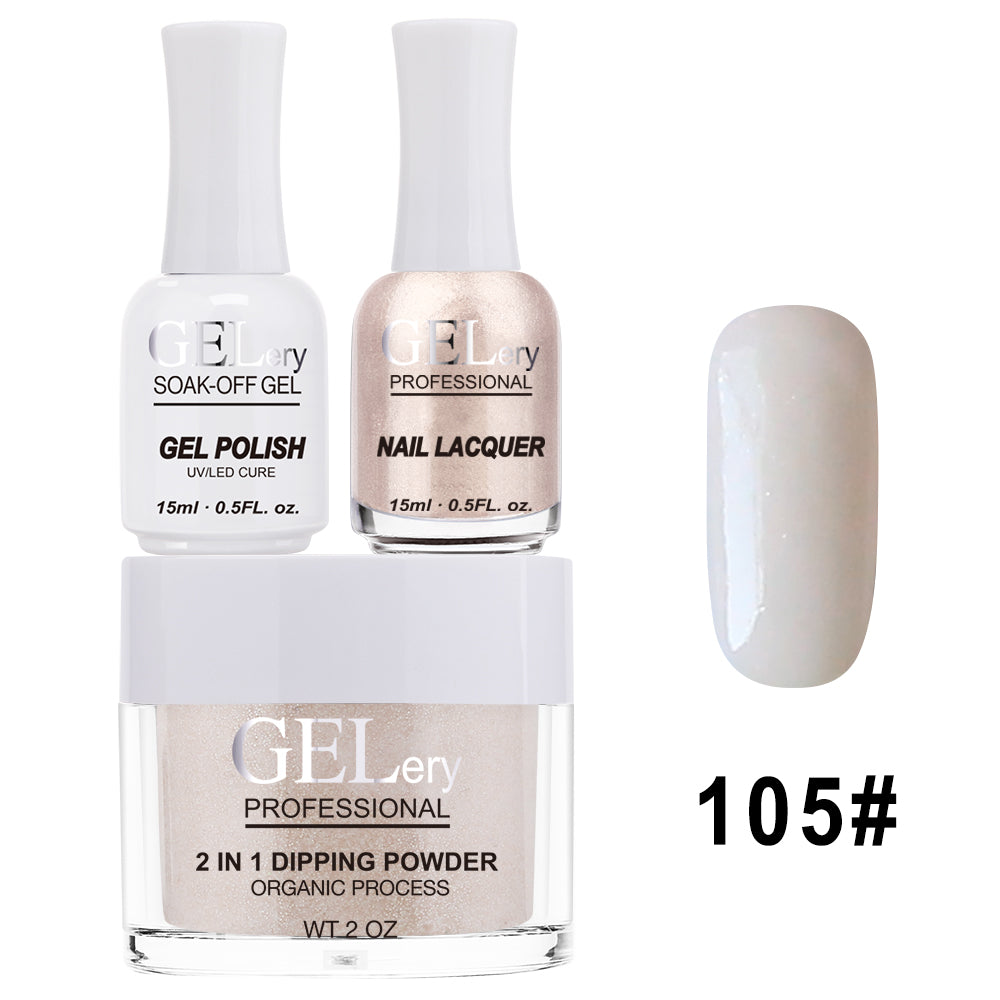 GELery 3 in 1 Trio Set - Gel, Lacquer, & Dip - #105