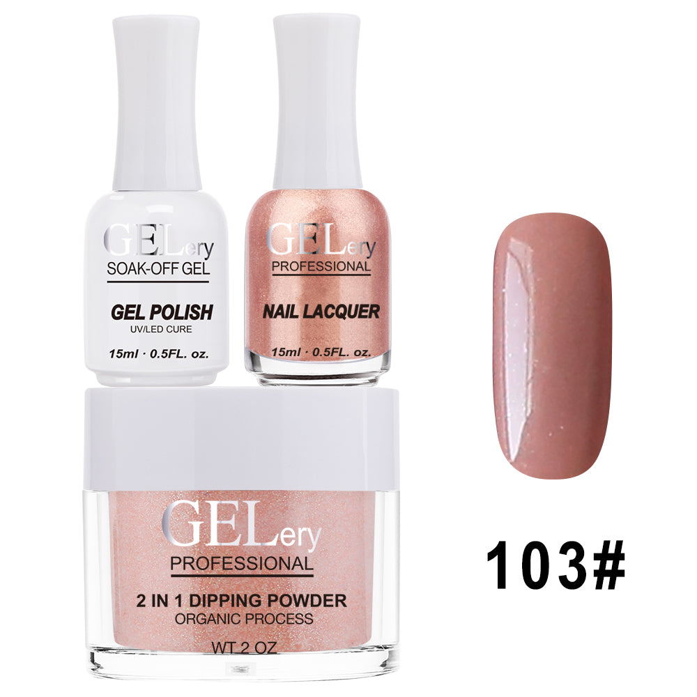 GELery 3 in 1 Trio Set - Gel, Lacquer, & Dip - #103