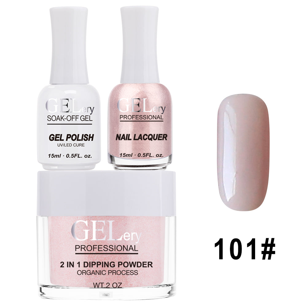 GELery 3 in 1 Trio Set - Gel, Lacquer, & Dip - #101