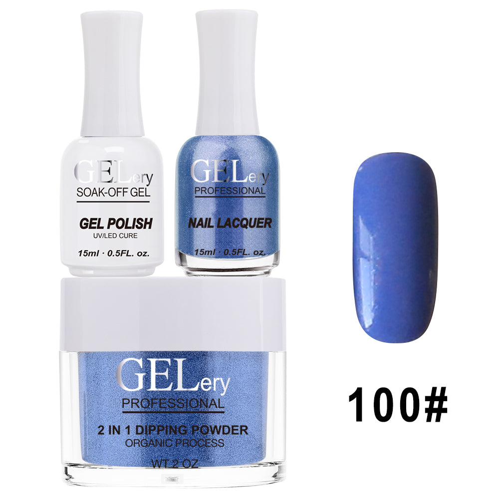 GELery 3 in 1 Trio Set - Gel, Lacquer, & Dip - #100