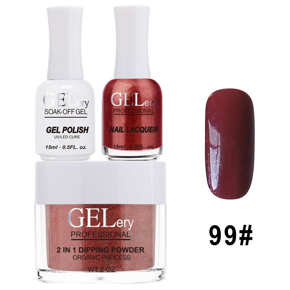 GELery 3 in 1 Trio Set - Gel, Lacquer, & Dip - #099