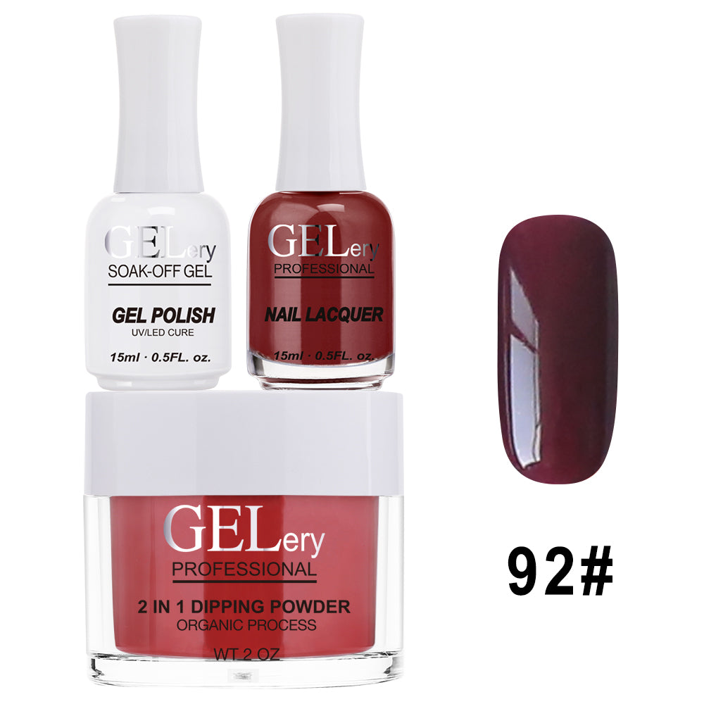 GELery 3 in 1 Trio Set - Gel, Lacquer, & Dip - #092