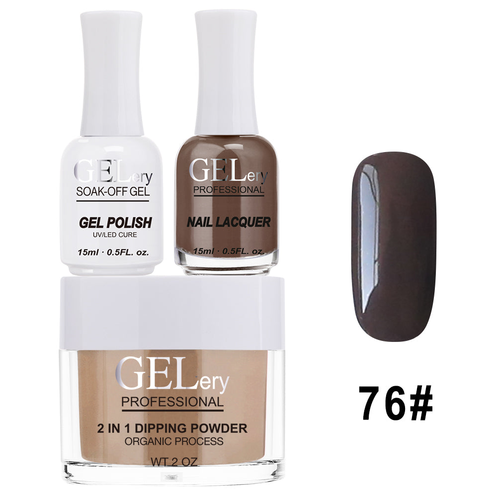 GELery 3 in 1 Trio Set - Gel, Lacquer, & Dip - #076