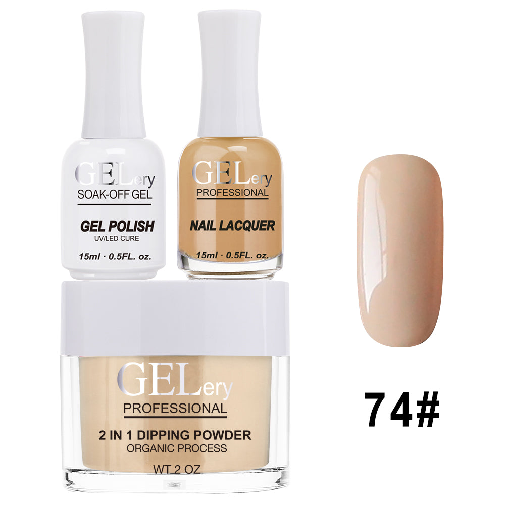 GELery 3 in 1 Trio Set - Gel, Lacquer, & Dip - #074