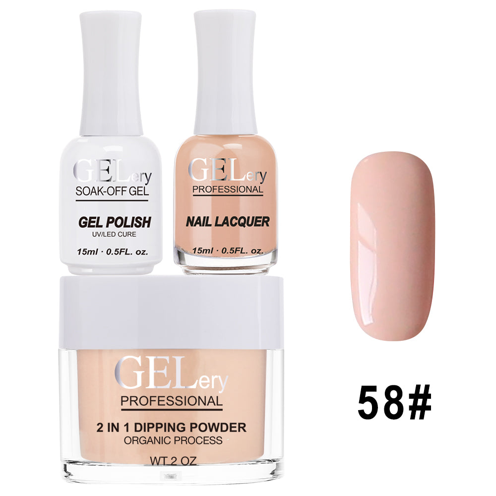 GELery 3 in 1 Trio Set - Gel, Lacquer, & Dip - #058