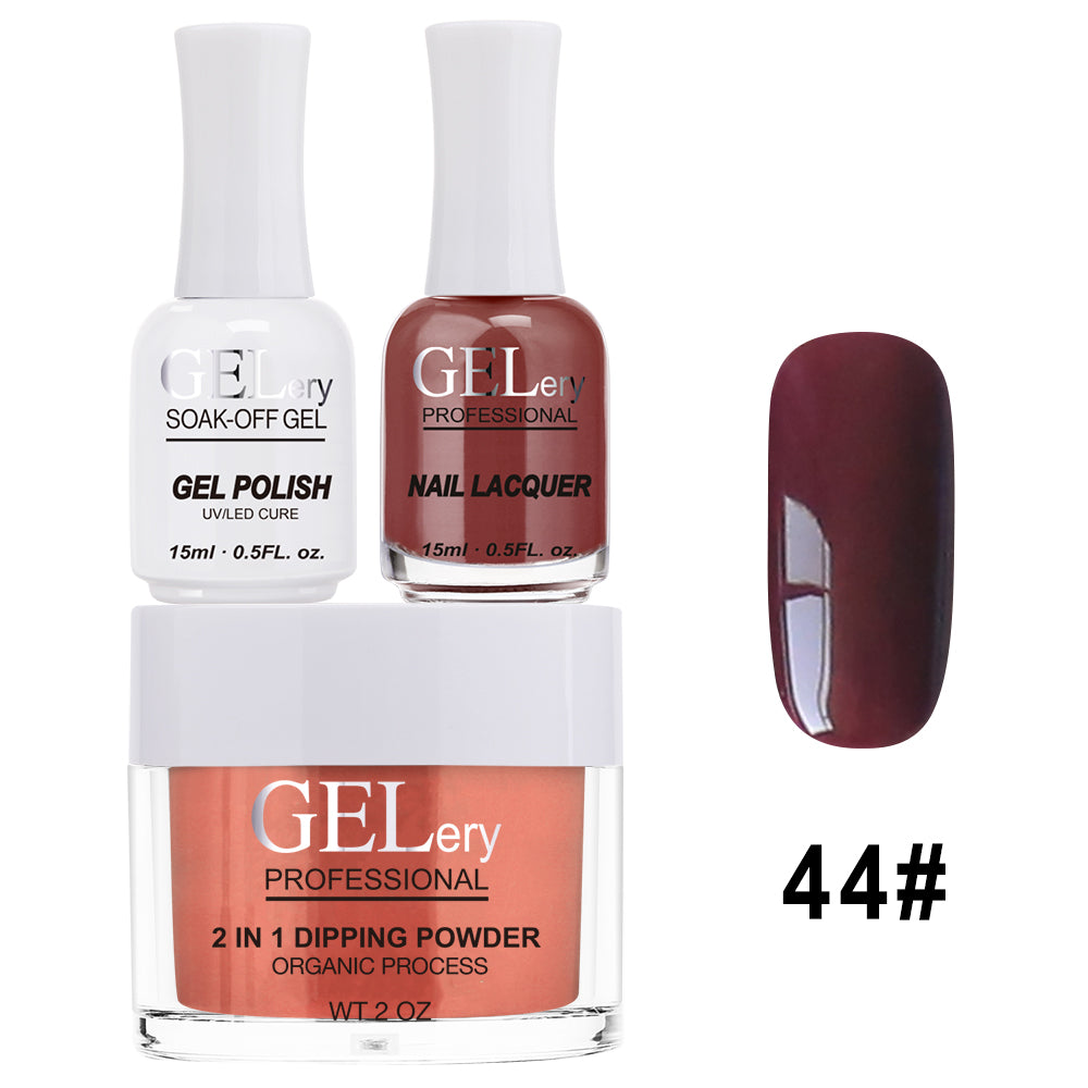 GELery 3 in 1 Trio Set - Gel, Lacquer, & Dip - #044