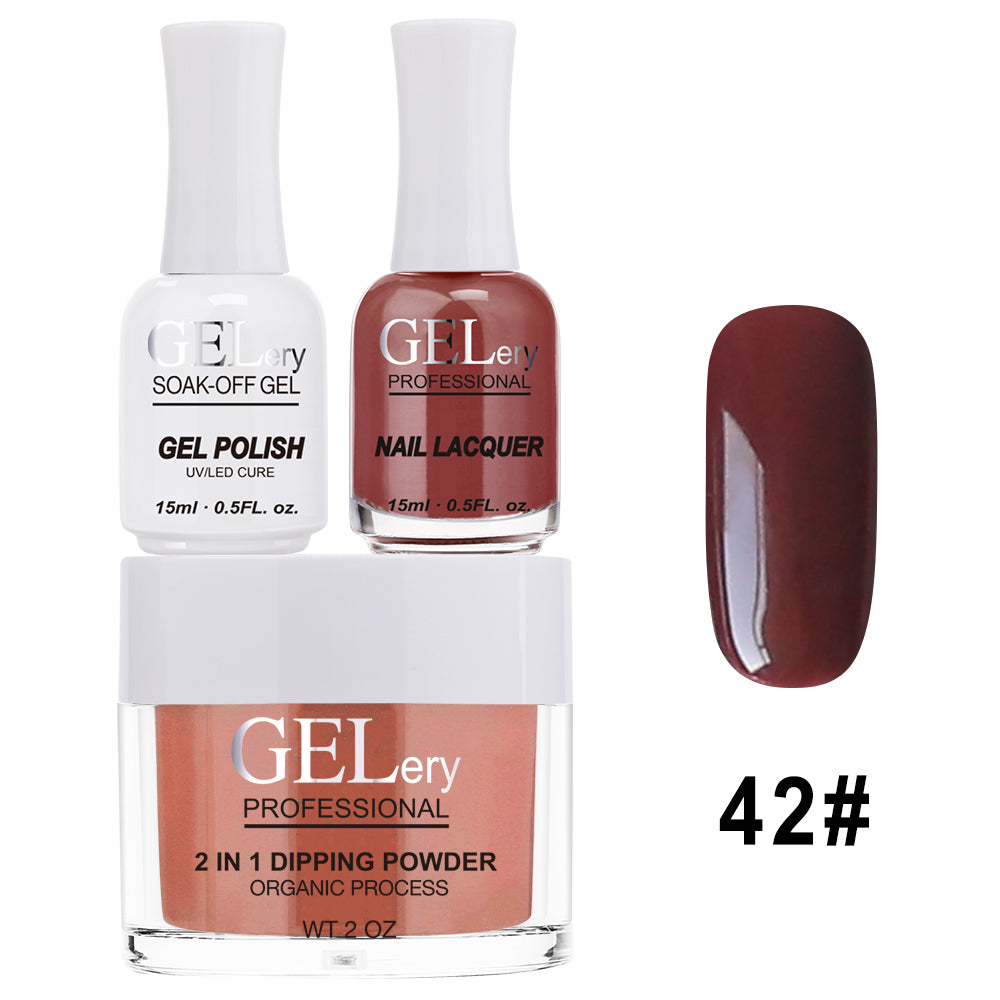 GELery 3 in 1 Trio Set - Gel, Lacquer, & Dip - #042