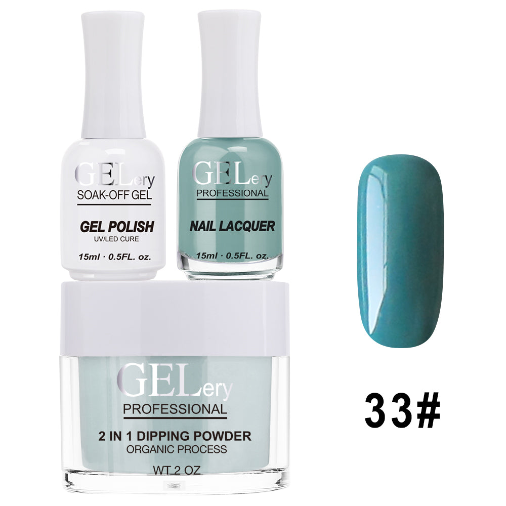 GELery 3 in 1 Trio Set - Gel, Lacquer, & Dip - #033