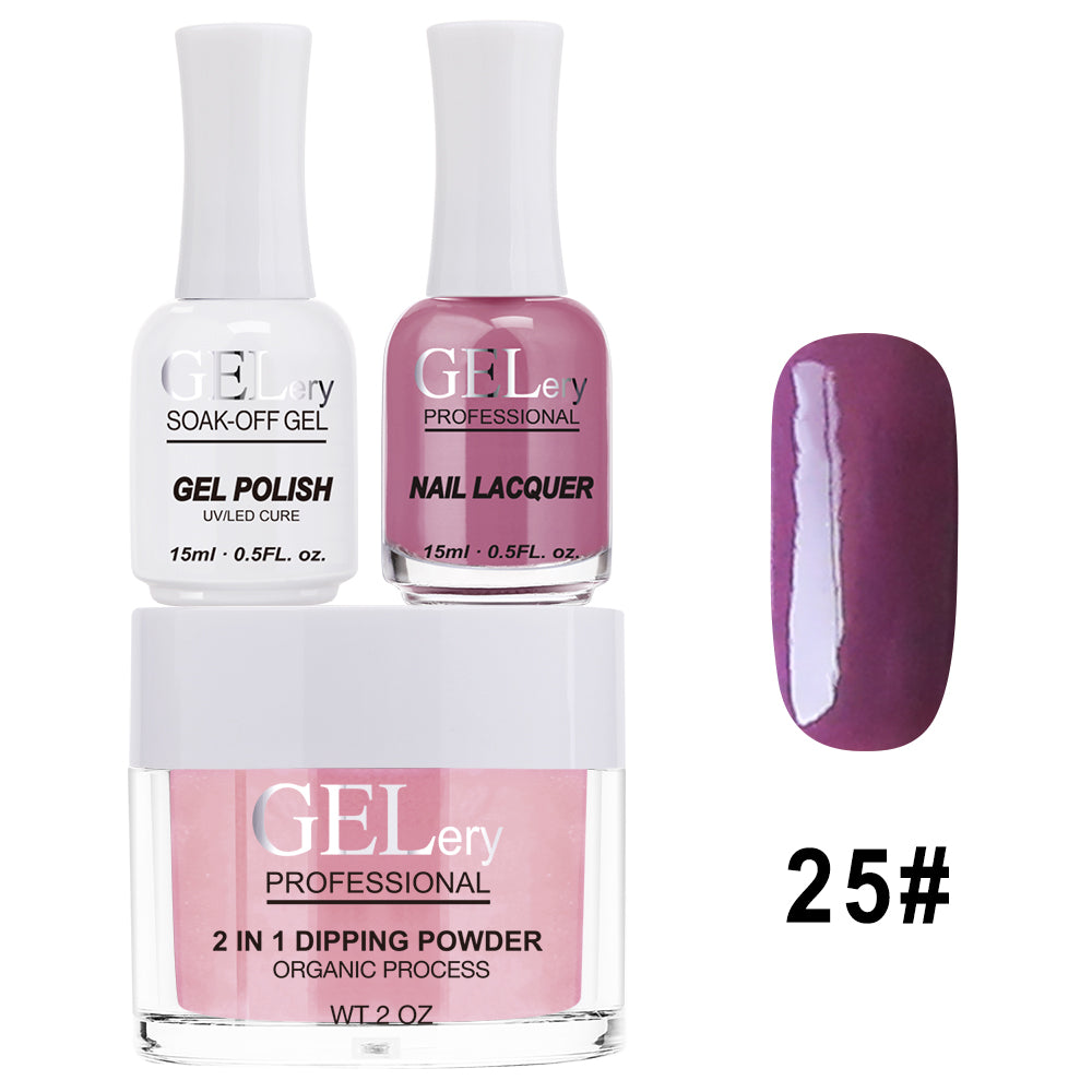 GELery 3 in 1 Trio Set - Gel, Lacquer, & Dip - #025