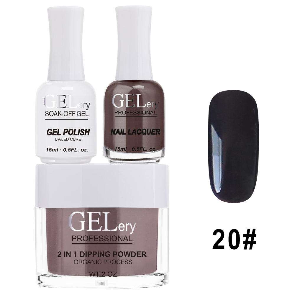 GELery 3 in 1 Trio Set - Gel, Lacquer, & Dip - #020