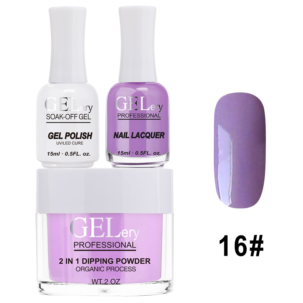 GELery 3 in 1 Trio Set - Gel, Lacquer, & Dip - #016