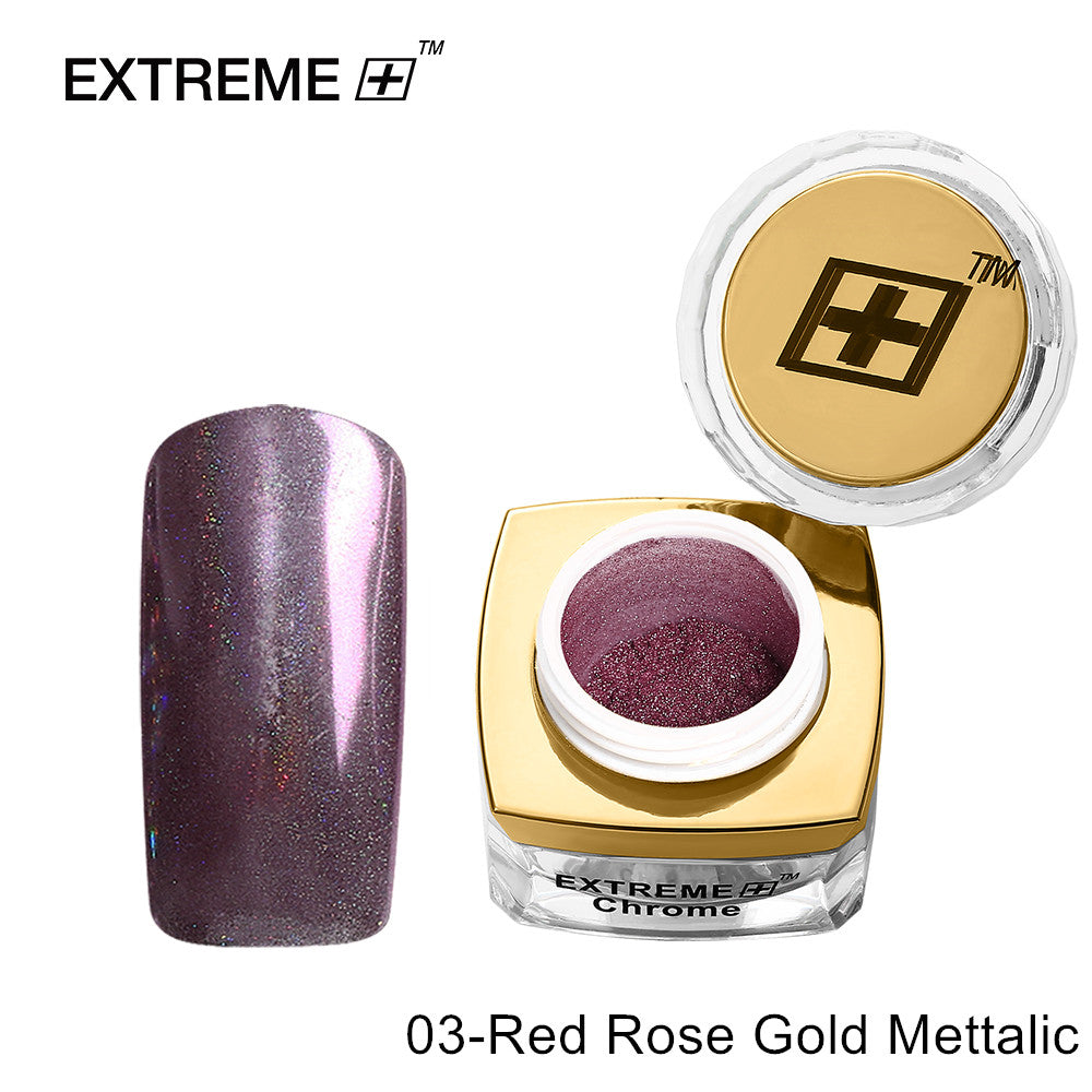 EXTREME+ Chrome Powder # 03 Red Rose Gold