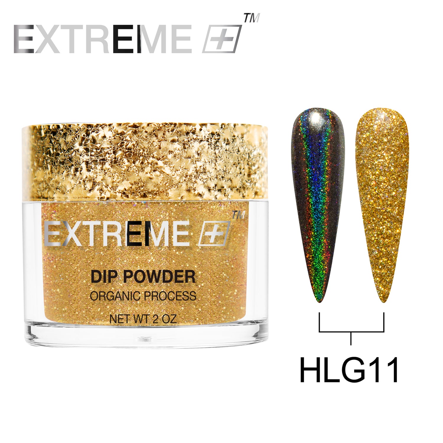 EXTREME+ Holo Chrome Dip Powder - #011