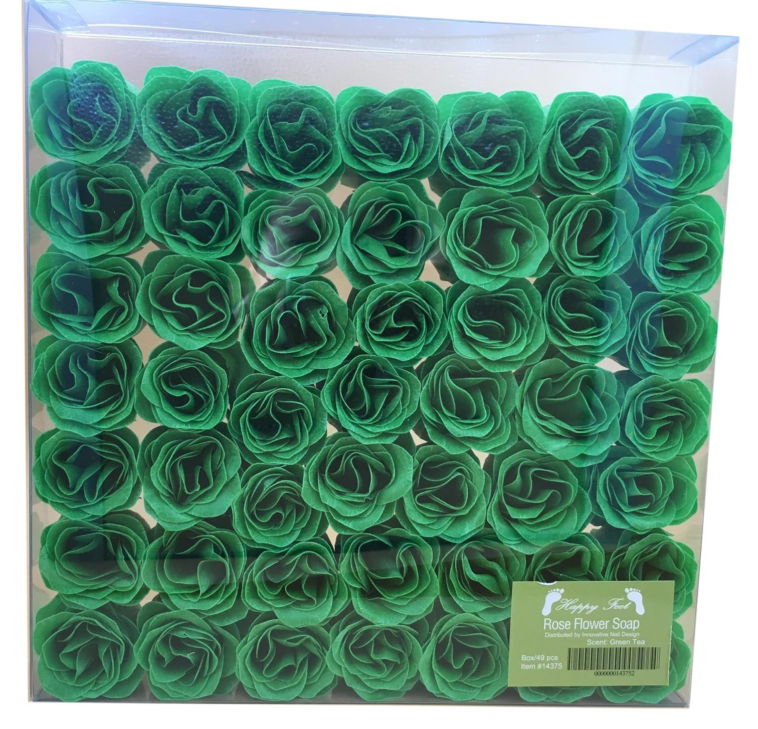 HappyFeet Petal Rose Flower Soap for Spa - Green Tea