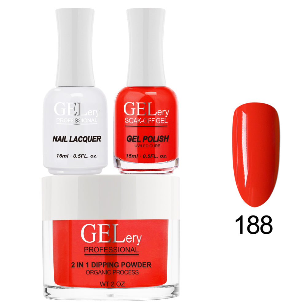 GELery 3 in 1 Trio Set - Gel, Lacquer, & Dip - #188