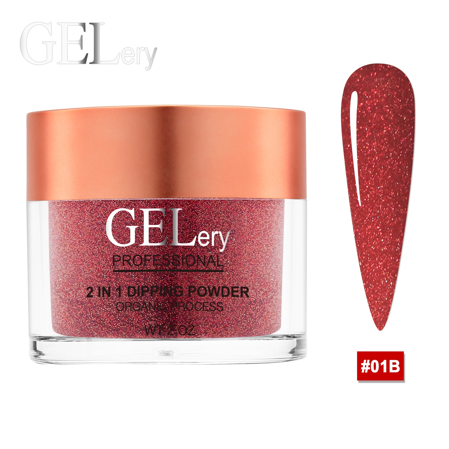 GELery 2 in 1 Acrylic & Dipping Ombre 2 oz - 1B